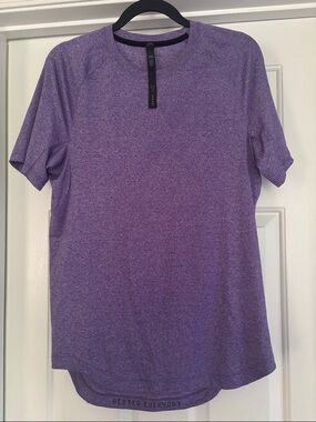 Men’s Lululemon Better Everyday workout shirt in purple.